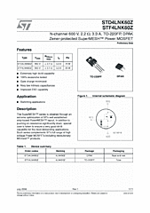 DataSheet STF4LNK60Z pdf